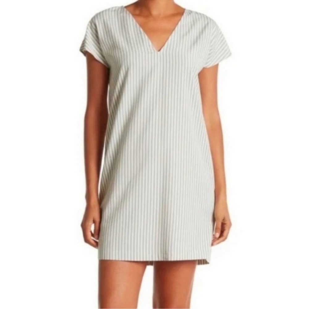 Madewell Striped Easy Button Back Pullover Shift … - image 8